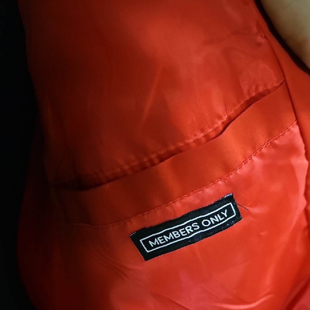 Red Members Only Jacket - Picture 3 of 6